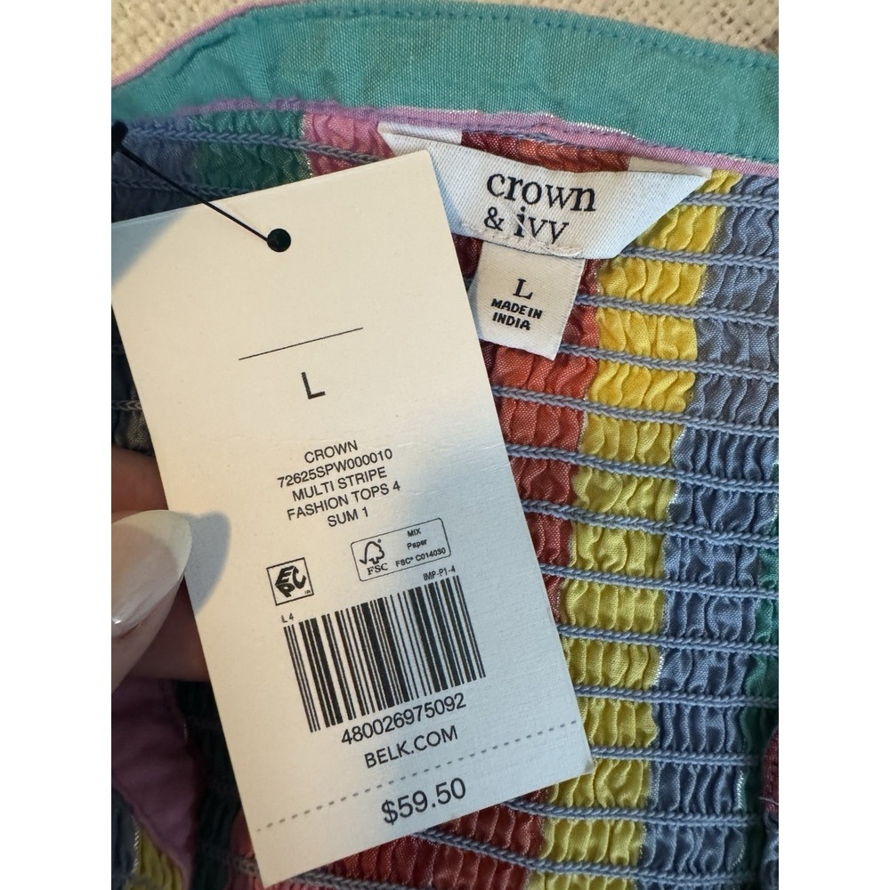 Crown & Ivy Colorful Sleeveless Blouse - Picture 7 of 9